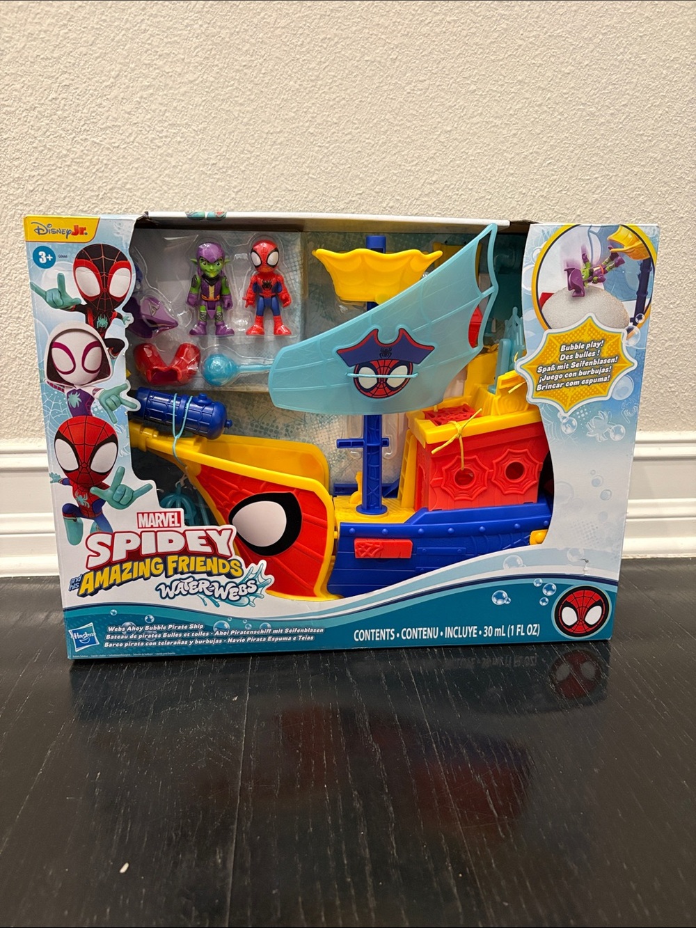 Marvel Spidey and His Amazing Friends WaterWebs - Webs Ahoy Bubble Pirate Ship